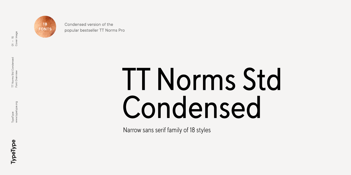 Шрифт TT Norms Std Condensed